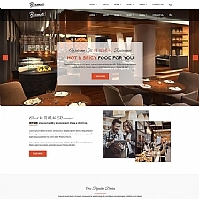 大氣的餐飲行業(yè)Bootstrap網(wǎng)站模板